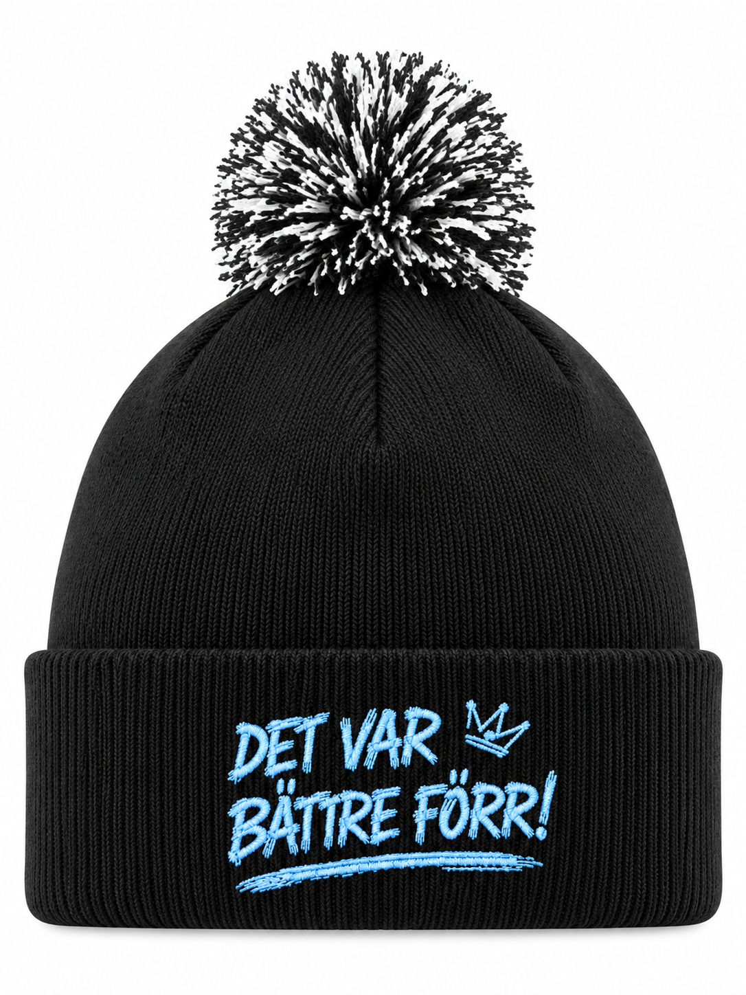 Detaljvy av Det var bättre förr! på person