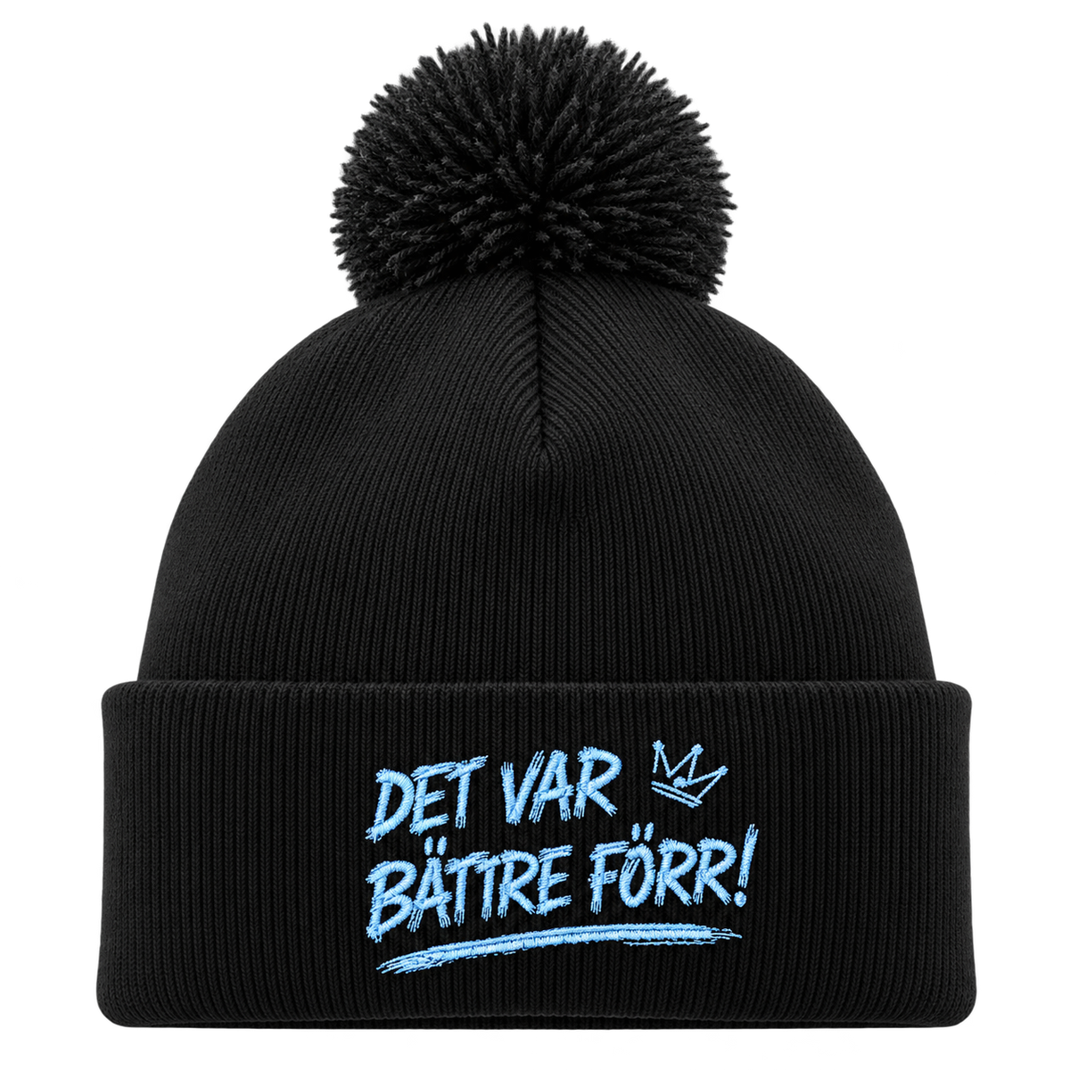 Detaljvy av Det var bättre förr! på person