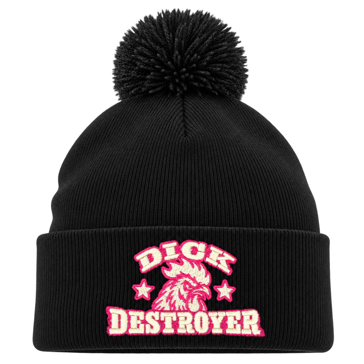 Detaljvy av Dick Destroyer på person