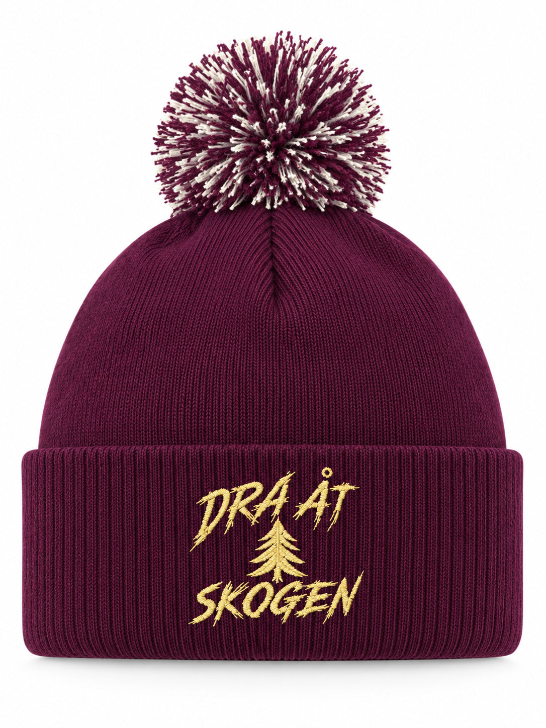 Detaljvy av Dra åt skogen på person
