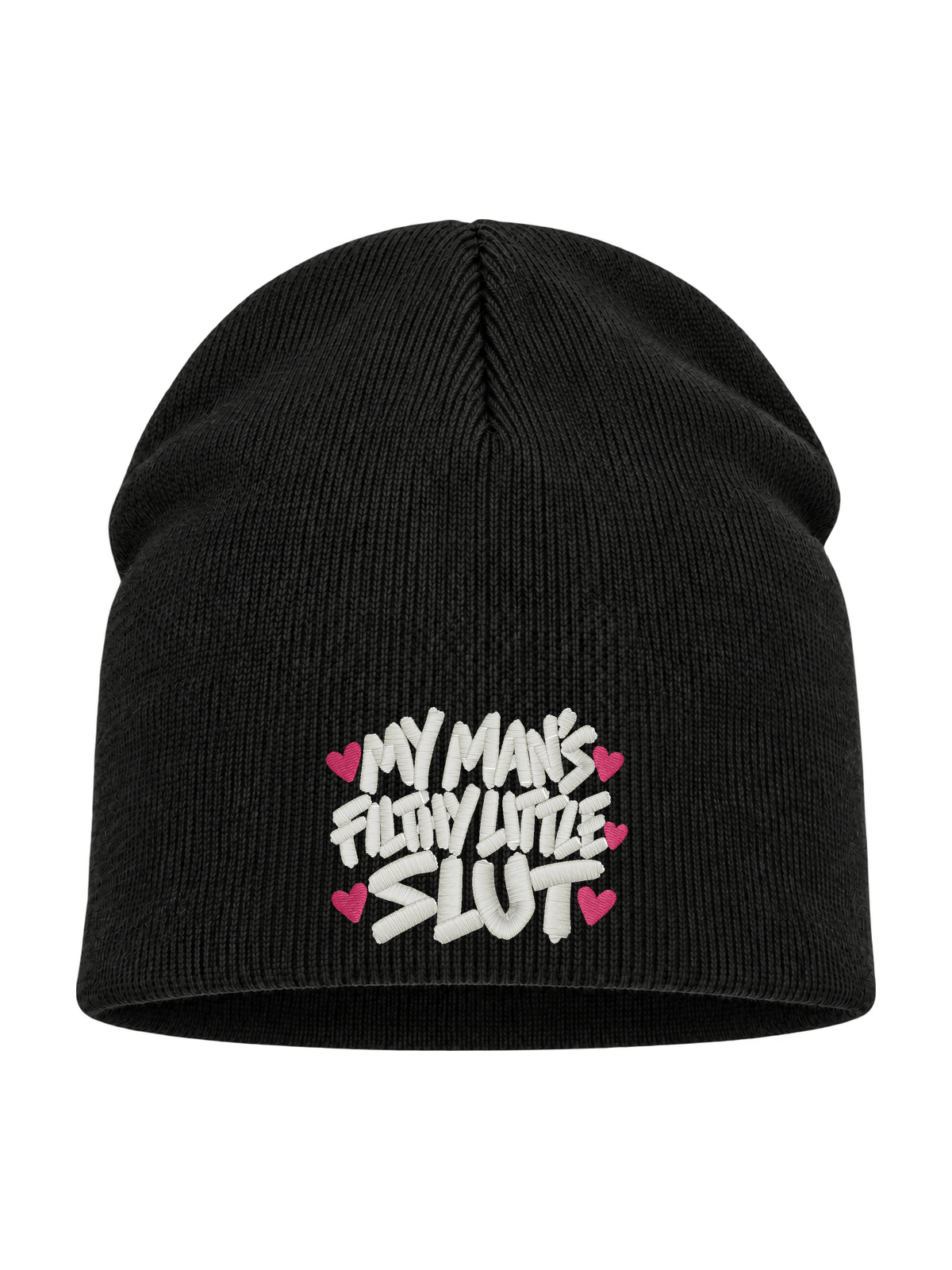 My Man’s Filthy Little Slut – Svart Hatitude Beanie