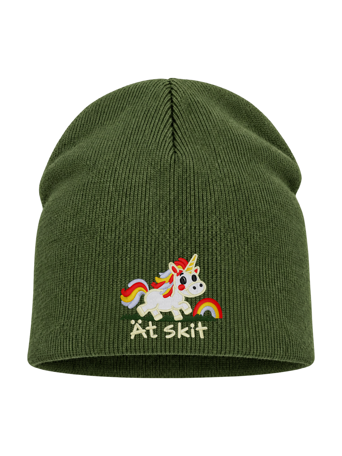 Ät skit – Hatitude Beanie – Oliv – produktbild