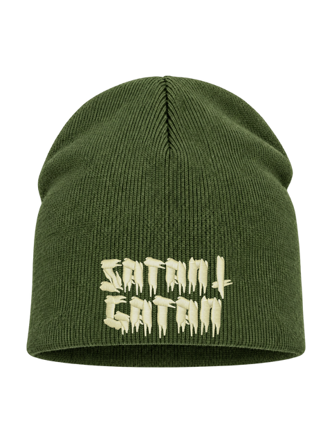 Satan i gatan – Hatitude Beanie – Olivgrön – produktbild
