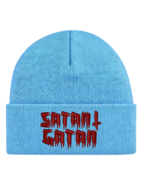 Satan i gatan – Hatitude Cuffed Beanie – Baby Blue – produktbild