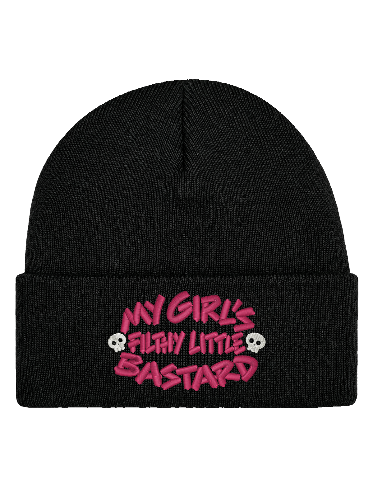 My Girl’s Filthy Little Bastard – Svart Hatitude Cuffed Beanie