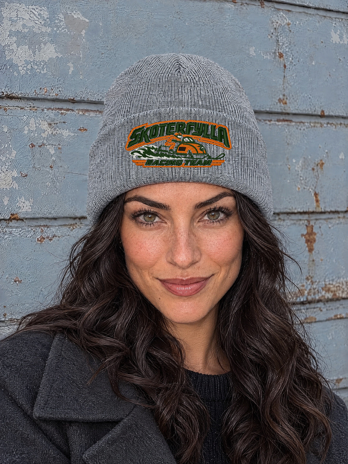 SRT PERSON HCB-HGR-SRT | Skoterfylla Racing Team – Heather Grey Hatitude Cuffed Beanie | 10.56x4.70cm