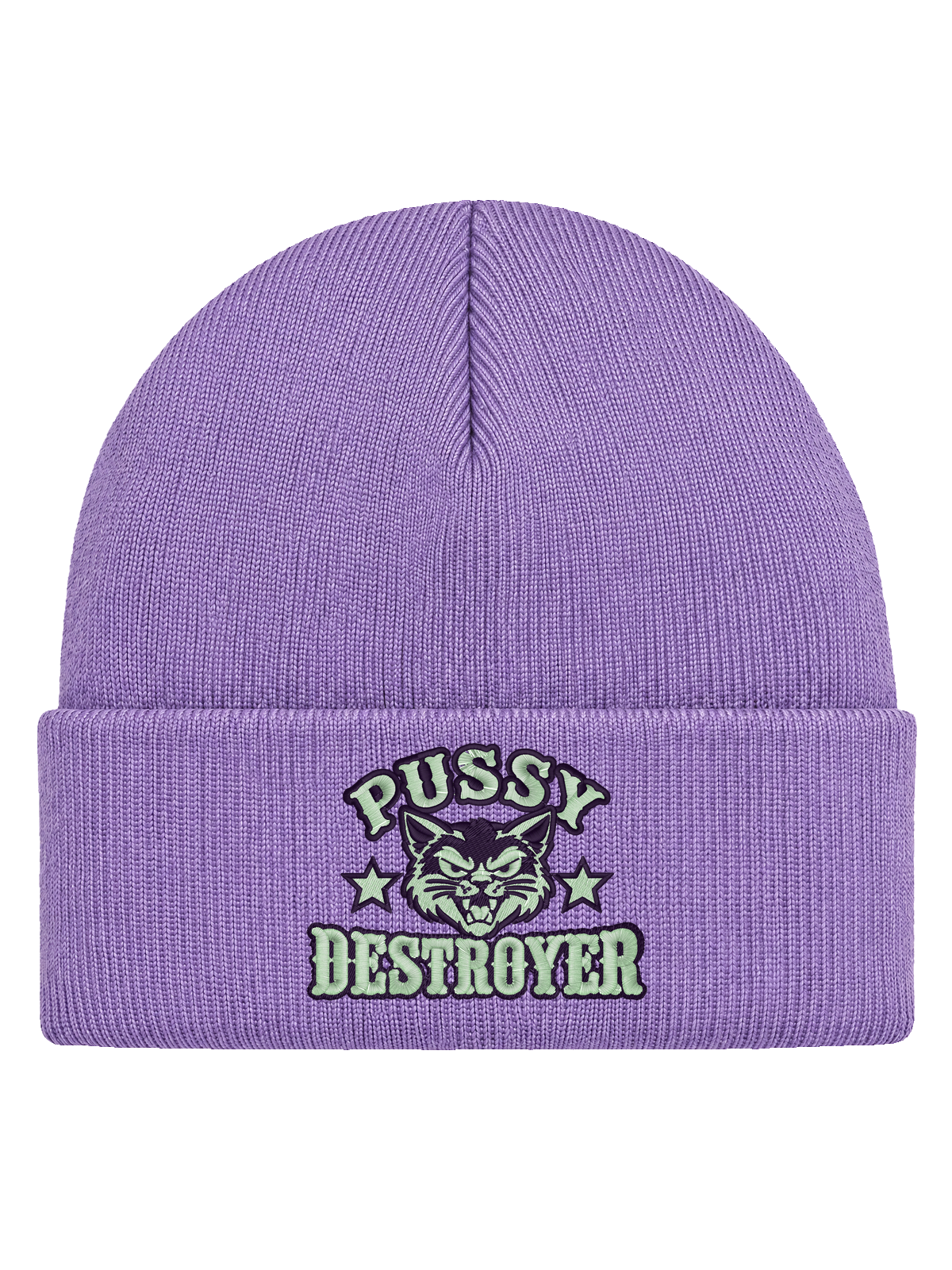 Pussy Destroyer – Hatitude Cuffed Beanie – Lavendel – produktbild
