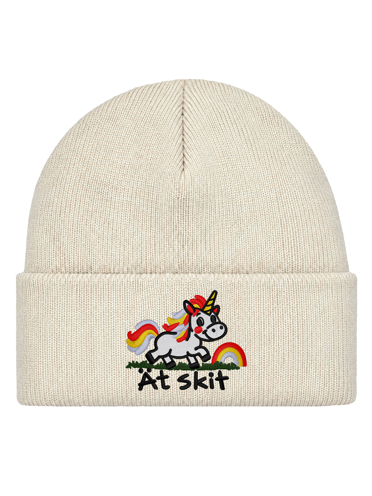 Ät skit – Hatitude Cuffed Beanie – Off-white – produktbild