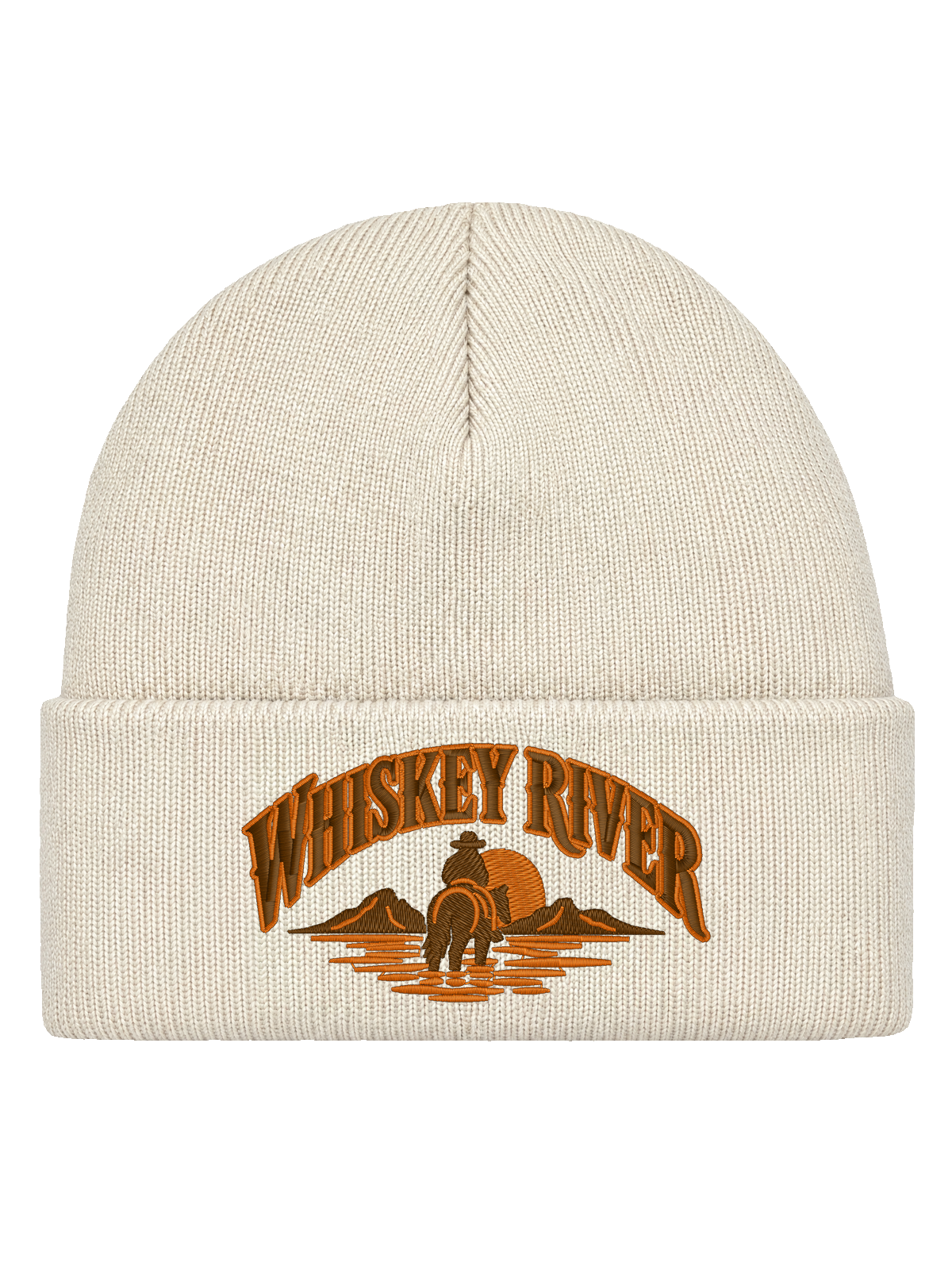 WR FRONT HCB-OFW-WR | Whiskey River – Offwhite Hatitude Cuffed Beanie | 10.92x6.02cm