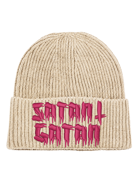 Satan i gatan – Hatitude Oversized Cuffed Beanie – Havre – produktbild