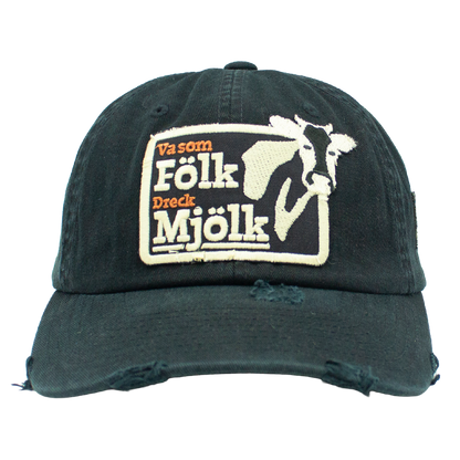 Distressed Dad Cap - Va som fölk dreck mjölk