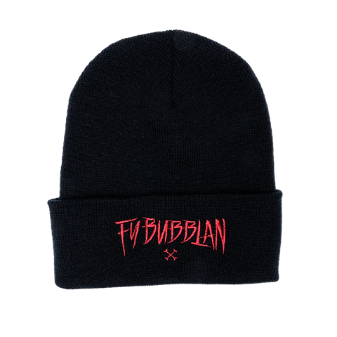 Beanie Fy bubblan [röd brodyr]