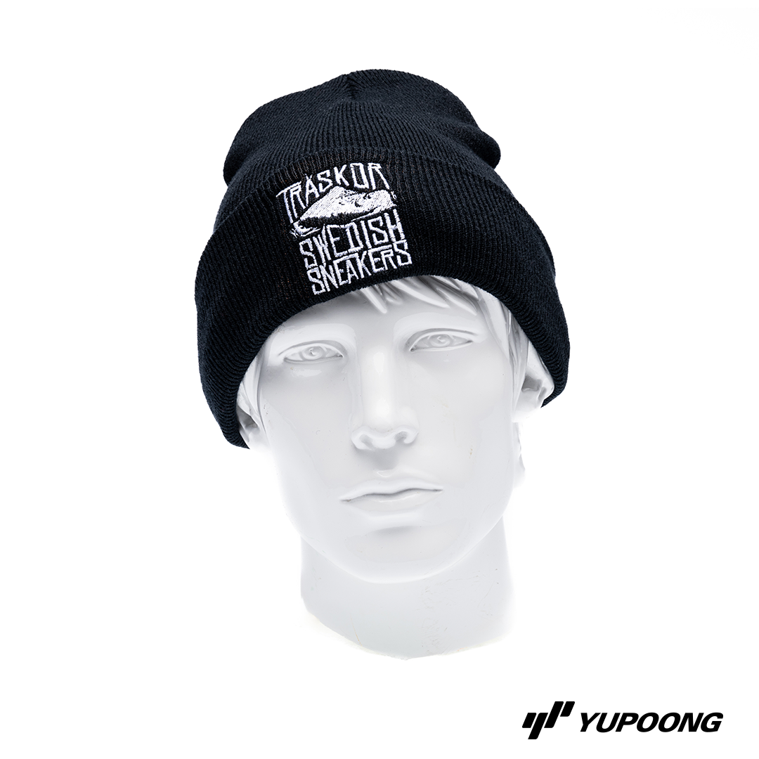 Beanie Träskor Swedish Sneakers [vit brodyr]