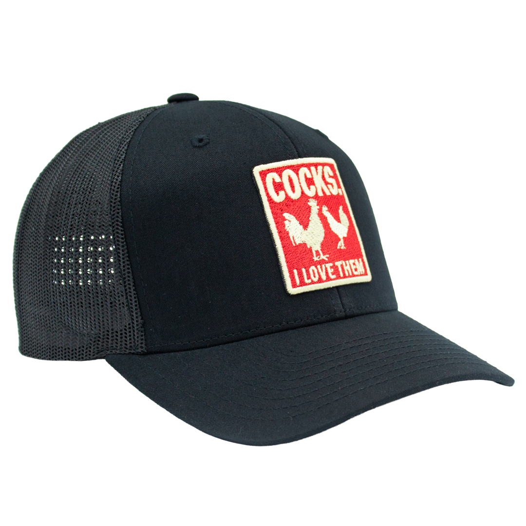 Retro Trucker - Cocks. I love them [patch]