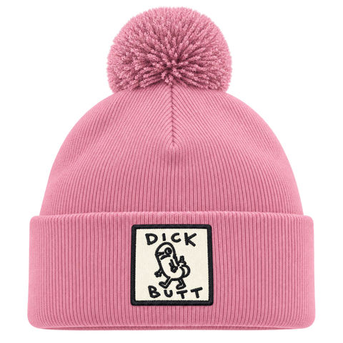 Dick Butt – Rosa Pom Pom Beanie