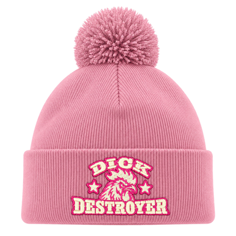 Dick Destroyer – Rosa Pom Pom Beanie