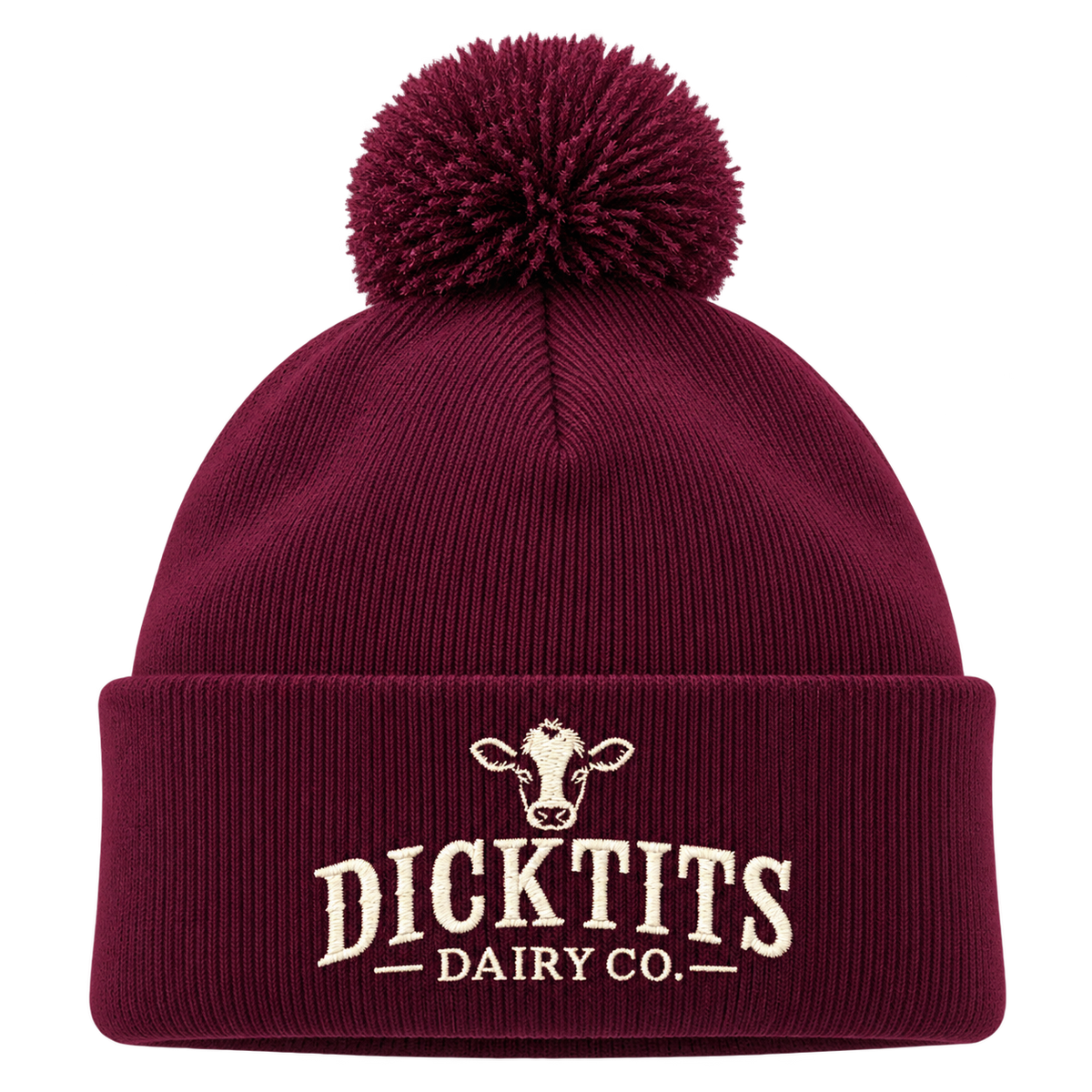 Detaljvy av Dicktits Dairy Co. på person