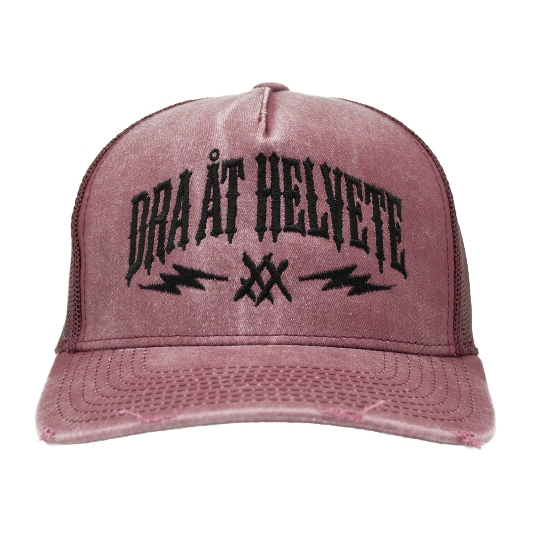 Dra åt helvete rosa Apex Trucker Split framifrån