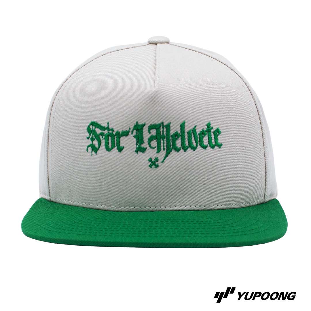 Snapback För i helvete [grön brodyr]