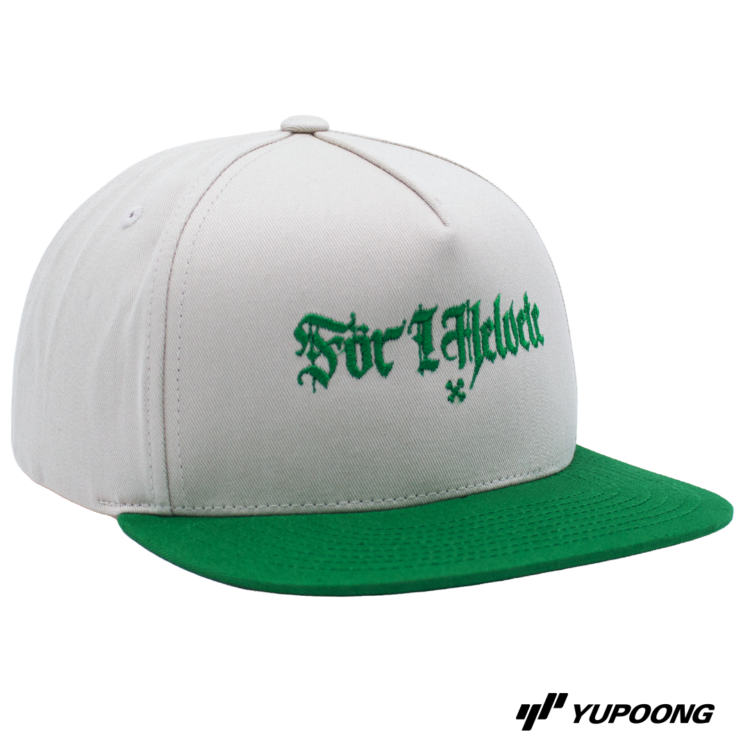 Snapback För i helvete [grön brodyr]