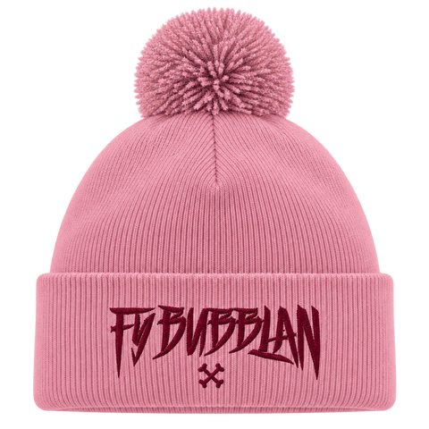 Fy bubblan – Rosa Pom Pom Beanie