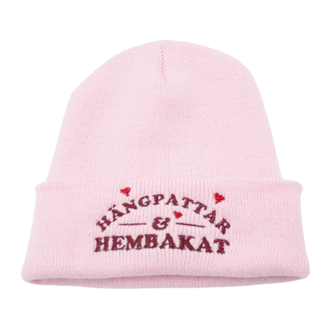 Hängpattar & Hembakat rosa Yupoong-mössa produktbild