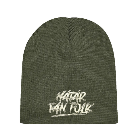 Hatar fan folk – Beanie – produktbild på vit bakgrund