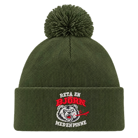 Hatitude Snowstar – peta en bjorn med en pinne, framsida