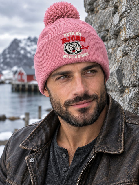 Hatitude Snowstar – peta en bjorn med en pinne, personbild