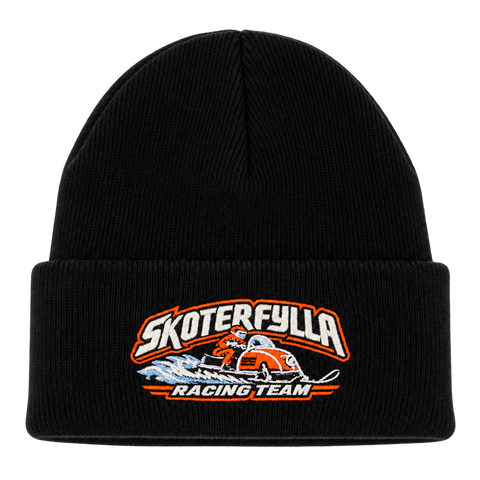 Skoterfylla Racing Team – Svart Cuffed Beanie – utan bottenfyllning