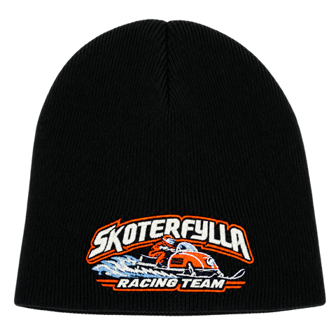 Skoterfylla Racing Team – Svart Beanie – utan bottenfyllning