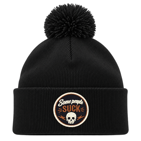Some People Suck – Svart Pom Pom Beanie