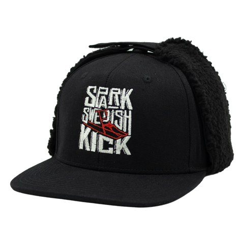 Spark Swedish Kick – svart Apex Snapback, vänster vinkel