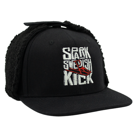 Spark Swedish Kick – svart Apex Snapback, höger vinkel