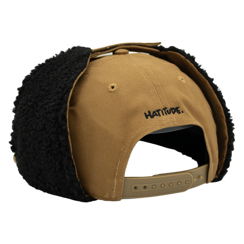 Spark Swedish Kick – brun Apex Snapback, bakifrån