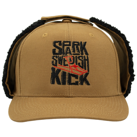 Spark Swedish Kick – brun Apex Snapback, framifrån