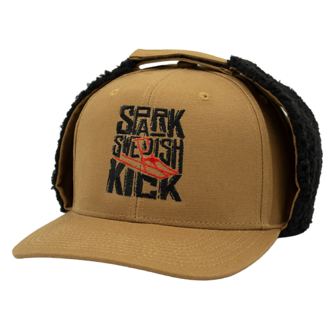 Spark Swedish Kick – brun Apex Snapback, vänster vinkel