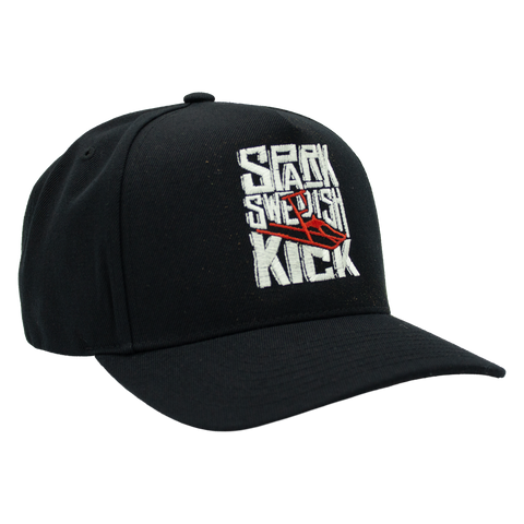 Spark – Swedish Kick svart Mitchell & Ness Original A-Frame sedd från höger