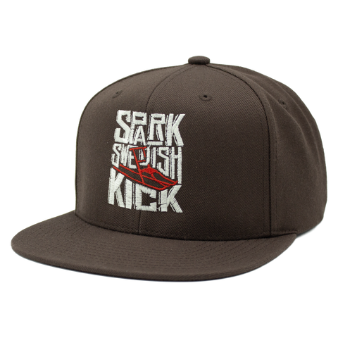 Spark – Swedish Kick brun Mitchell & Ness Original Snapback sedd från vänster