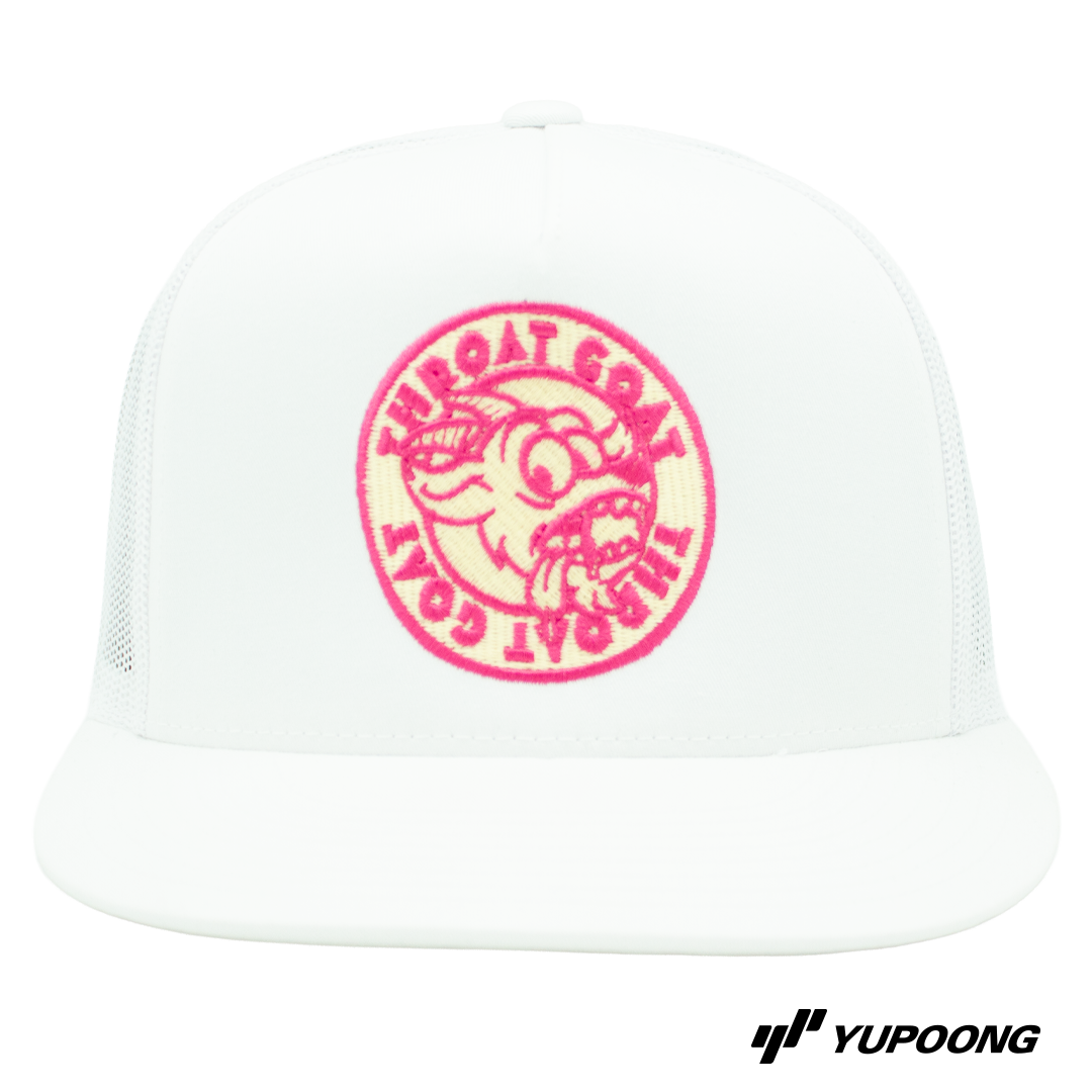 Trucker Throat Goat [off-white/rosa brodyr]