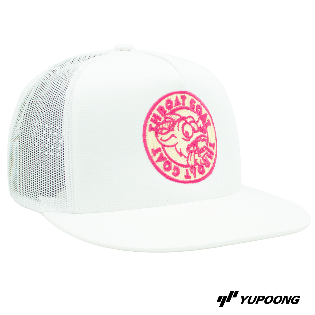 Trucker Throat Goat [off-white/rosa brodyr]