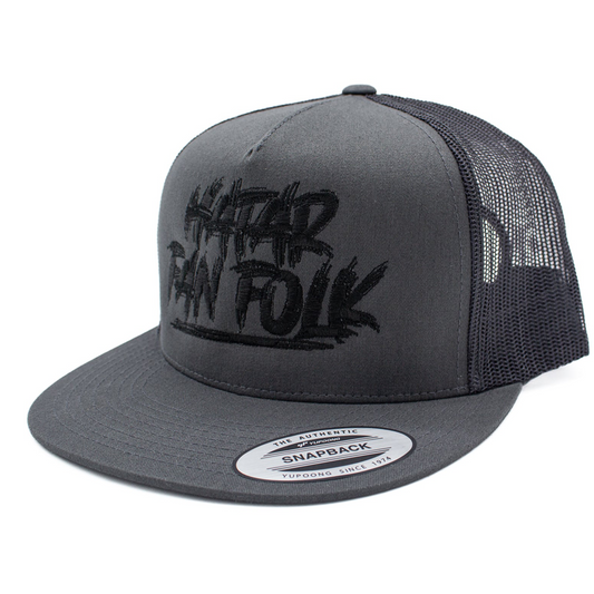 Trucker Hatar fan folk [svart brodyr]