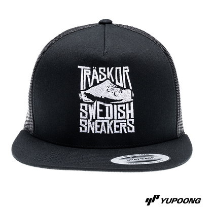 Trucker Träskor Swedish Sneakers [vit brodyr]