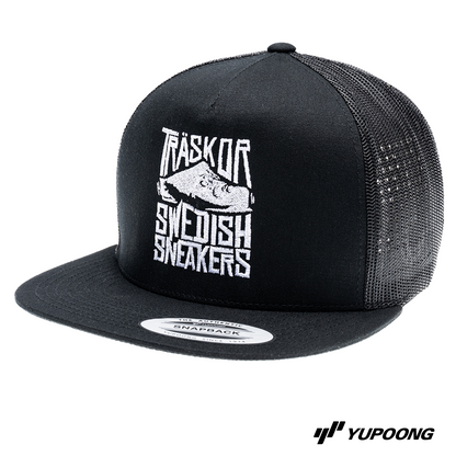 Trucker Träskor Swedish Sneakers [vit brodyr]