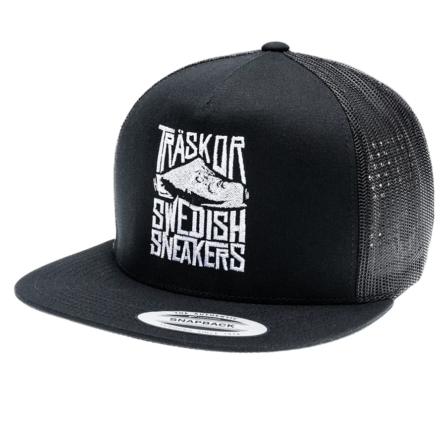 Trucker Träskor Swedish Sneakers [vit brodyr]