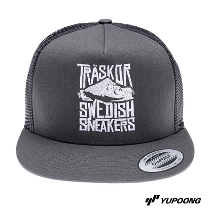 Trucker Träskor Swedish Sneakers [vit brodyr]