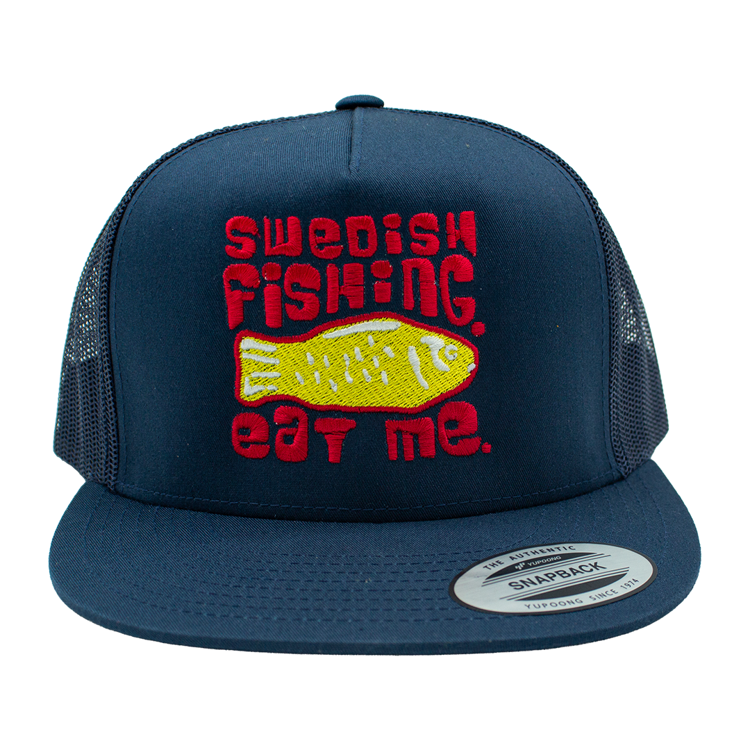 Trucker Swedish fishing. Eat me.